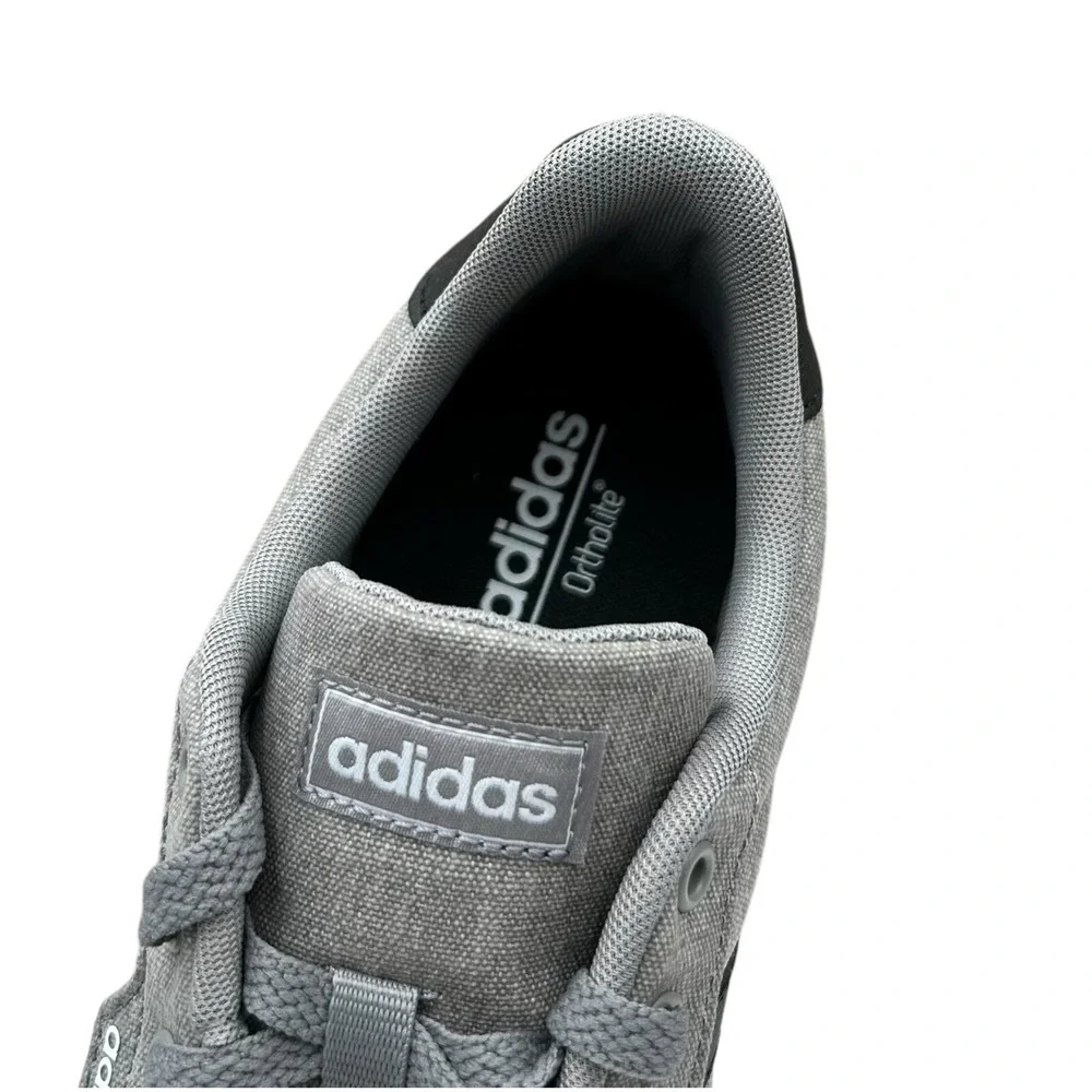 adidas Men's Daily 3.0 Canvas Skate Sneakers Size 12‎ Gray/Black Casual Shoes
